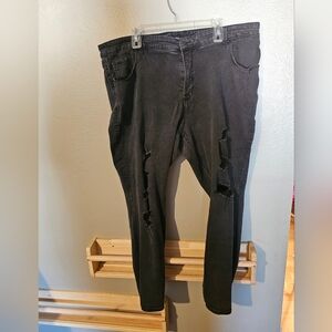Old Navy Distressed Black Women's Jeans
